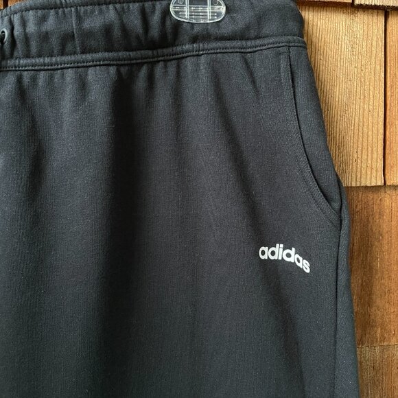 NWT Adidas Cozy Black Fleece Joggers with Pockets in Women's 2X - Picture 4 of 11